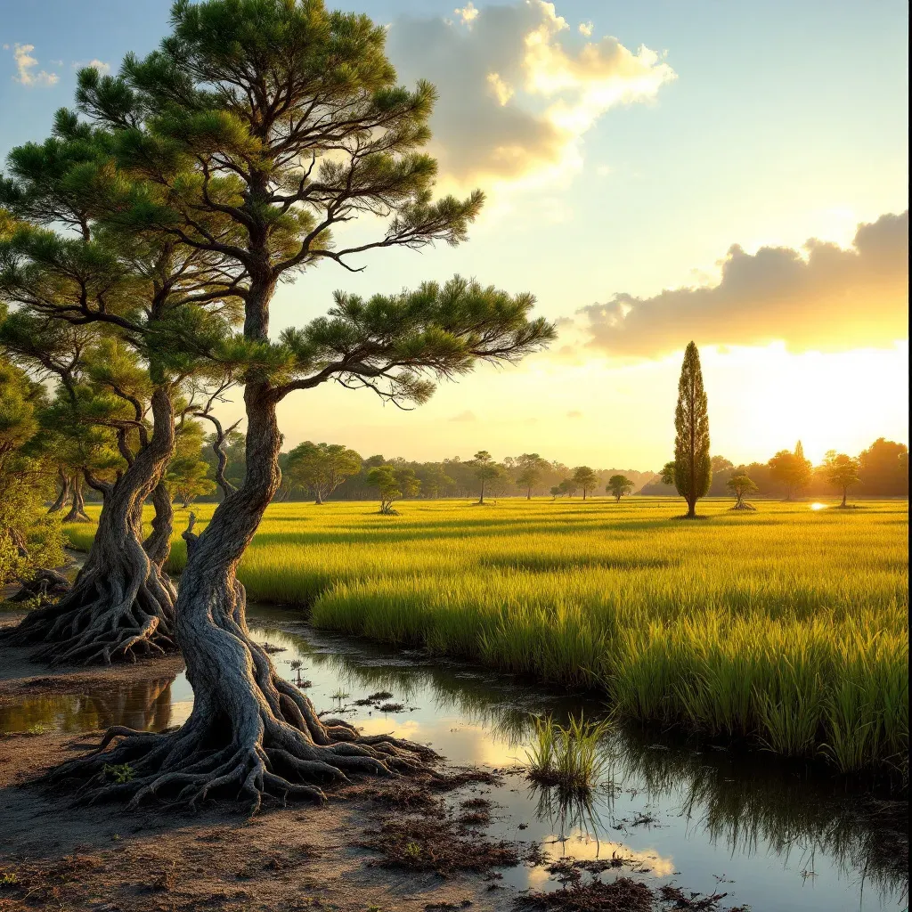 Restoring Wetlands with Mangrove and Cypress Trees