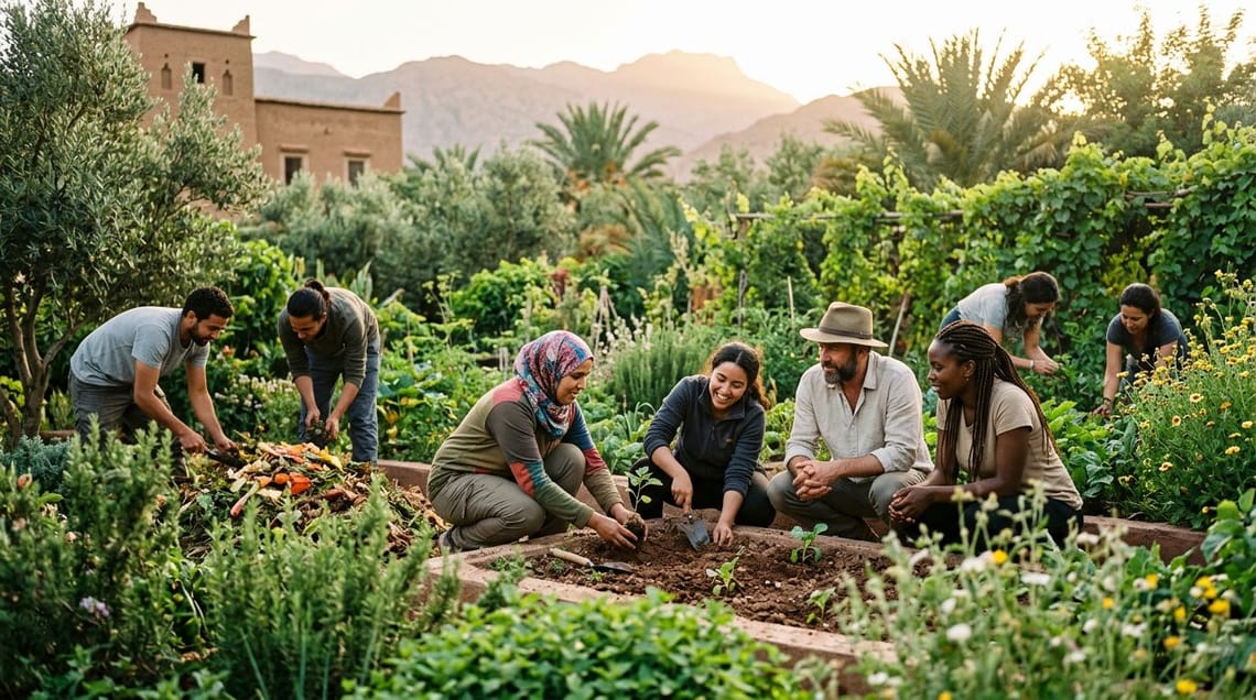 Discovering Sustainable Futures: Permaculture Design Workshops in Morocco