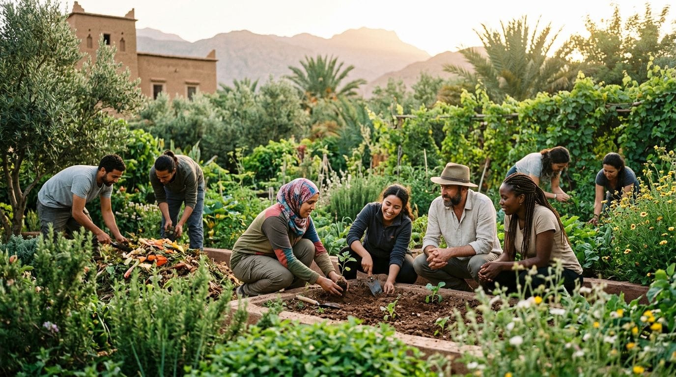 Discovering Sustainable Futures: Permaculture Design Workshops in Morocco